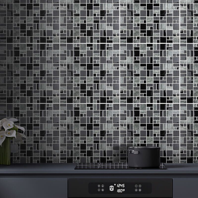Wholesale Price Supplies Waterpoof 3d Wall Glass Mosaic Tile for Bathroom and Kitchen