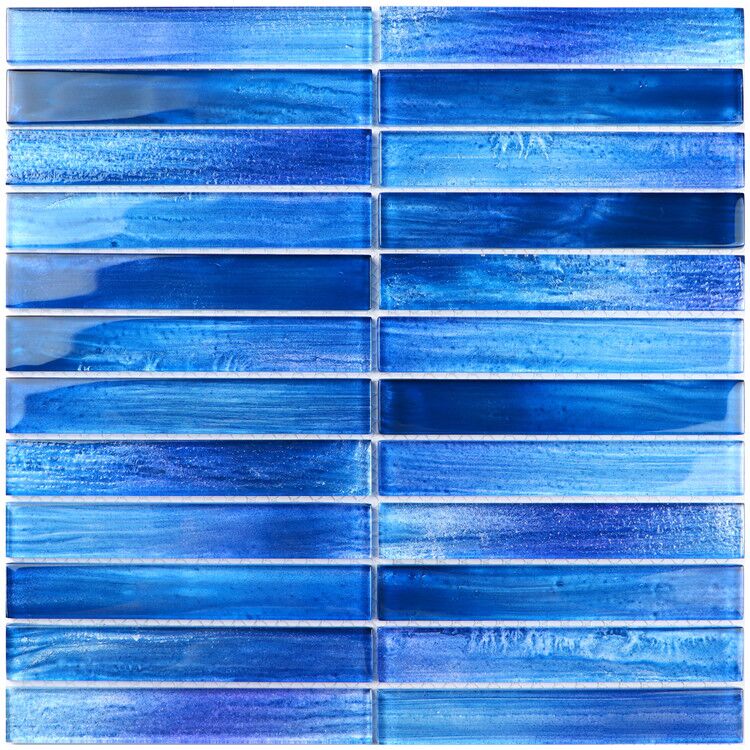 Wholesale Price Outdoor Aqua Green Blue Crystal Glass Swimming Pool Mosaic Tile